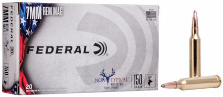 Federal Non-Typical Whitetail Soft Point 7mm Rem Mag