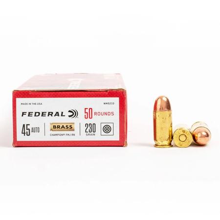 Federal Champion 45 ACP 230gr FMJ 1000rd Case